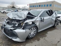 Salvage cars for sale at Littleton, CO auction: 2020 Toyota Camry LE