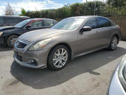 Vehiculos salvage en venta de Copart San Martin, CA: 2010 Infiniti G37 Base