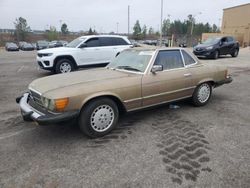 Mercedes-Benz 380 SL salvage cars for sale: 1982 Mercedes-Benz 380 SL