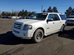 Salvage cars for sale at Denver, CO auction: 2007 Ford Expedition EL Limited