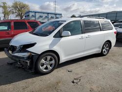 Salvage cars for sale from Copart Albuquerque, NM: 2017 Toyota Sienna LE