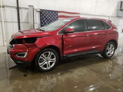 Salvage cars for sale from Copart Avon, MN: 2015 Ford Edge Titanium