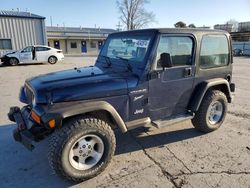 Salvage cars for sale from Copart Tulsa, OK: 2002 Jeep Wrangler / TJ Sport