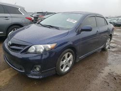 Salvage cars for sale from Copart Elgin, IL: 2012 Toyota Corolla Base