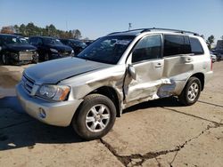 Salvage cars for sale from Copart Wheeling, IL: 2003 Toyota Highlander Limited