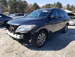 Salvage cars for sale from Copart Mendon, MA: 2015 Nissan Pathfinder S