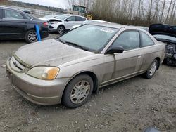 Honda Civic LX Vehiculos salvage en venta: 2002 Honda Civic LX