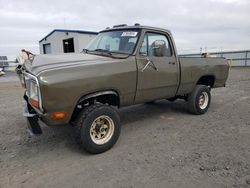 Salvage cars for sale from Copart Airway Heights, WA: 1986 Dodge W-SERIES W150