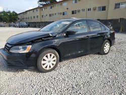 Salvage cars for sale from Copart Opa Locka, FL: 2015 Volkswagen Jetta Base