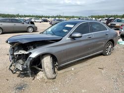 Salvage cars for sale from Copart Houston, TX: 2017 Mercedes-Benz C 300 4matic