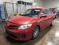 Salvage cars for sale at Elgin, IL auction: 2012 Toyota Corolla Base