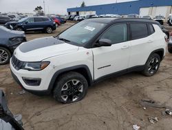 Salvage cars for sale at Woodhaven, MI auction: 2018 Jeep Compass Trailhawk