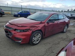 Salvage cars for sale at Dyer, IN auction: 2016 Chevrolet Malibu LT