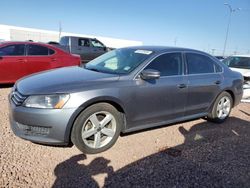 Salvage cars for sale from Copart Phoenix, AZ: 2013 Volkswagen Passat SE