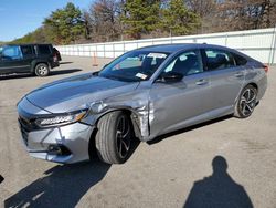 Salvage cars for sale from Copart Brookhaven, NY: 2022 Honda Accord Sport