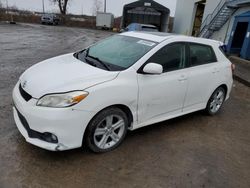 Salvage cars for sale from Copart Montreal Est, QC: 2011 Toyota Corolla Matrix