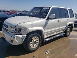 Salvage cars for sale at Grand Prairie, TX auction: 2001 Isuzu Trooper S