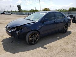 Salvage cars for sale from Copart Miami, FL: 2007 Toyota Corolla CE