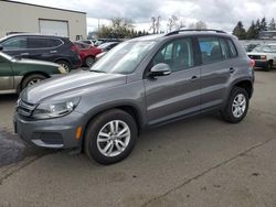 Salvage cars for sale at Woodburn, OR auction: 2016 Volkswagen Tiguan S