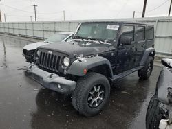 Jeep salvage cars for sale: 2017 Jeep Wrangler Unlimited Sport