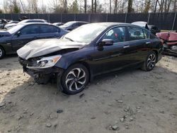 Salvage cars for sale at Waldorf, MD auction: 2017 Honda Accord EX