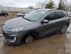 Vehiculos salvage en venta de Copart Davison, MI: 2021 Ford Escape Titanium