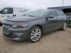 Salvage cars for sale from Copart Woodhaven, MI: 2018 Chevrolet Malibu Premier