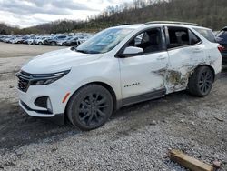 Salvage cars for sale at Hurricane, WV auction: 2022 Chevrolet Equinox RS