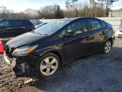 Salvage cars for sale at Augusta, GA auction: 2013 Toyota Prius