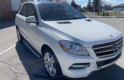 Salvage cars for sale from Copart York Haven, PA: 2015 Mercedes-Benz ML 350