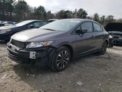 Honda salvage cars for sale: 2015 Honda Civic EX