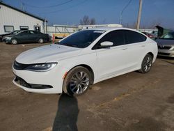 Salvage cars for sale at Pekin, IL auction: 2015 Chrysler 200 S