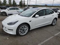 Salvage cars for sale from Copart Rancho Cucamonga, CA: 2022 Tesla Model 3