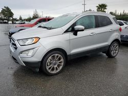 Salvage cars for sale from Copart San Martin, CA: 2018 Ford Ecosport Titanium