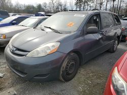 Salvage cars for sale at Waldorf, MD auction: 2009 Toyota Sienna CE