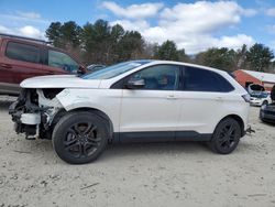 Salvage cars for sale at Mendon, MA auction: 2018 Ford Edge SEL