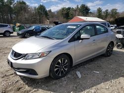 Salvage cars for sale at Mendon, MA auction: 2015 Honda Civic EX