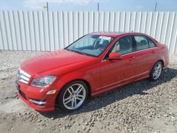 Salvage cars for sale from Copart Cahokia Heights, IL: 2013 Mercedes-Benz C 300 4matic
