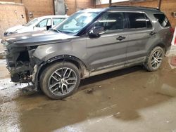 Salvage cars for sale from Copart Ebensburg, PA: 2017 Ford Explorer Sport