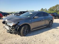 Salvage cars for sale at Houston, TX auction: 2022 Acura ILX Premium A-Spec