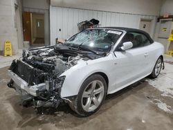 Salvage cars for sale at Leroy, NY auction: 2016 Audi A5 Premium Plus S-Line