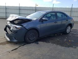 Salvage cars for sale at Antelope, CA auction: 2016 Toyota Corolla L