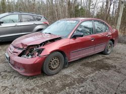 Honda salvage cars for sale: 2005 Honda Civic DX VP