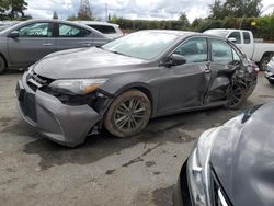 Salvage cars for sale from Copart San Martin, CA: 2016 Toyota Camry LE