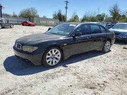 BMW 745 LI salvage cars for sale: 2005 BMW 745 LI