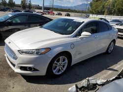 Salvage cars for sale at Rancho Cucamonga, CA auction: 2016 Ford Fusion Titanium Phev