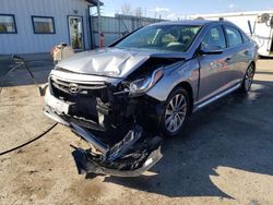 Salvage cars for sale from Copart Pekin, IL: 2017 Hyundai Sonata Sport