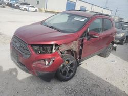 Salvage cars for sale at Haslet, TX auction: 2018 Ford Ecosport SES