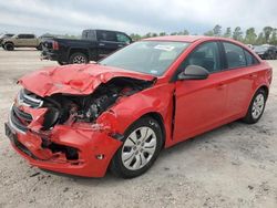 Salvage cars for sale at Houston, TX auction: 2015 Chevrolet Cruze LS
