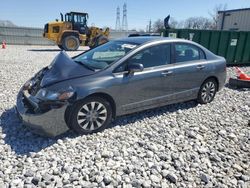 Salvage cars for sale at Barberton, OH auction: 2010 Honda Civic EXL